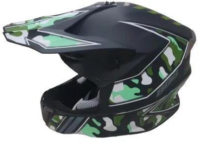 Mentor Nežinomas Motociklininko šalmas HD-806, M (57-58 cm), juoda/žalia