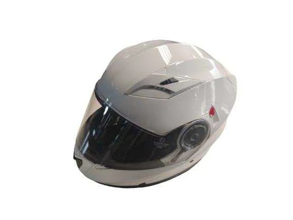 Motociklininko šalmas YM-925, L ,59-60 cm,, balta sp.