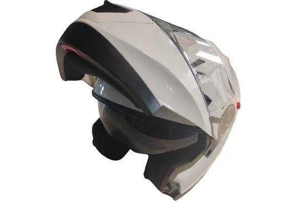 Motociklininko šalmas YM-925, L ,59-60 cm,, balta sp.