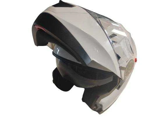 Motociklininko šalmas YM-925, M ,57-58 cm,, balta sp.