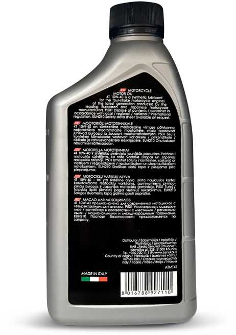 Motociklų alyva Autoserio 4T 10W-40, 1 l