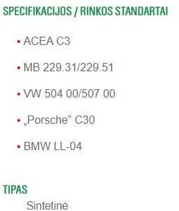 Variklių alyva Castrol Edge Titanium FST LL 5W - 30, sintetinis, 4 l