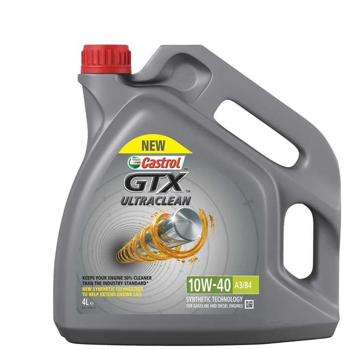 Variklių alyva Castrol GTX Ultraclean 10W - 40, pusiau sintetinis, 4 l