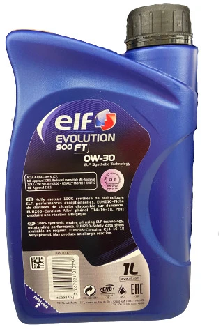 Variklių alyva Elf Evolution 900 FT 0W - 30, sintetinis, 1 l