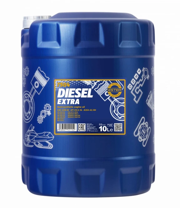 Variklių alyva Mannol 10W - 40, pusiau sintetinis, 10 l