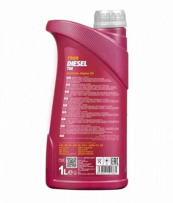 Automobilio variklio tepalas Mannol Diesel TDI, 5W-30, 1 l