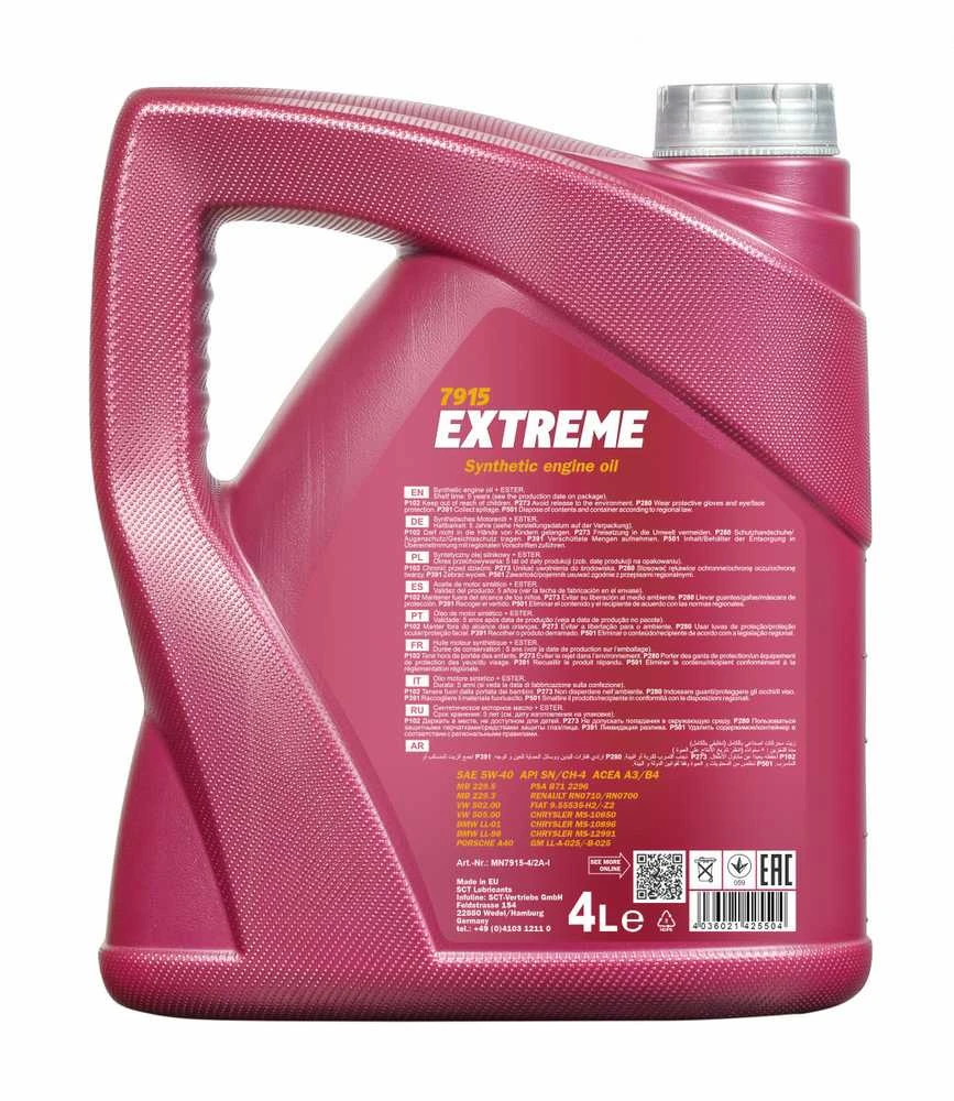 Mannol Alyva Extreme 5W/40 sintetinė varikliams 5 L