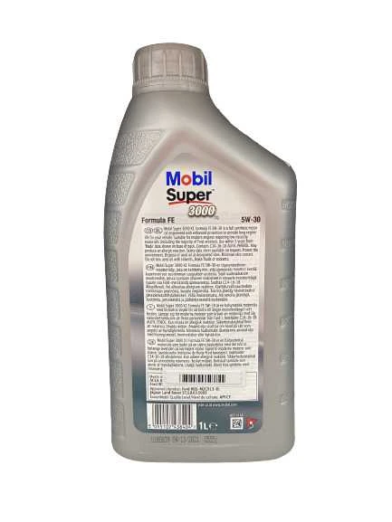 Motoreļļa Mobil Super 3000 X1 F-FE 5W - 30, sintētiskais, 1 l