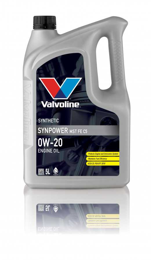 Alyva varikliui SYNPOWER MST FE C5 0W20 5L, Valvoline