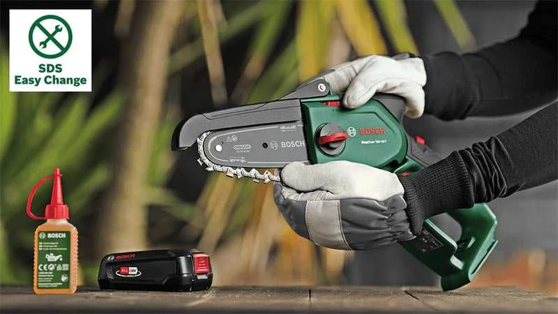 Bosch Akumuliatorinis grandininis pjūklas EasyChain 18V-15-7 pilnas komplektas (06008B8900)