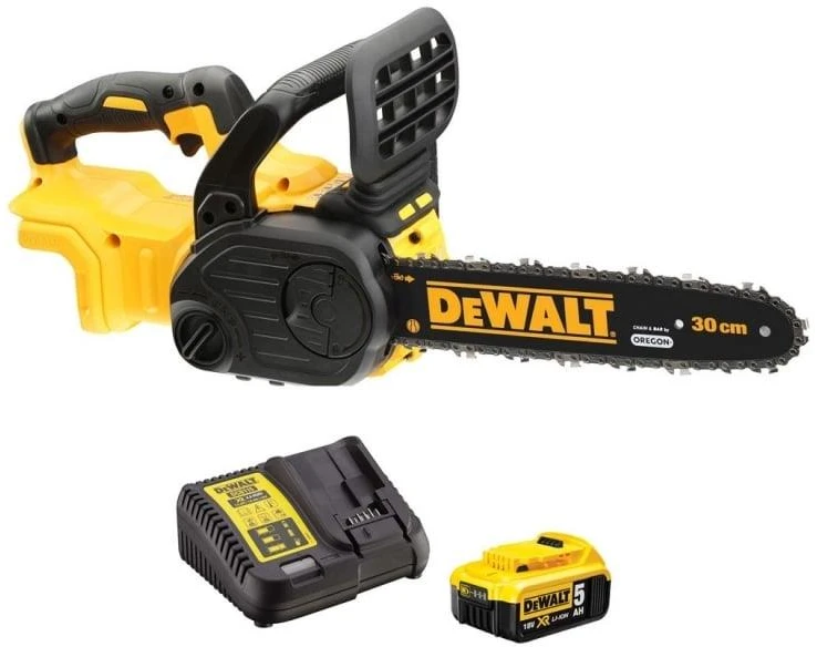 DeWALT akumuliatorinis grandininis pjūklas DCM565P1 18V 1x5.0 Ah