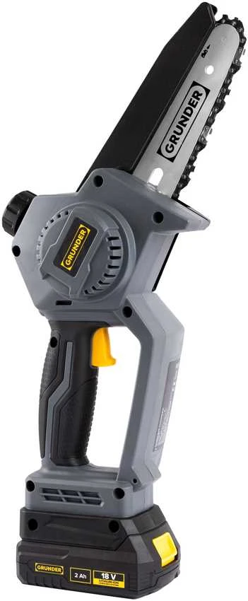 Akumuliatorinis mini grandininis pjūklas „Grunder“ 12 cm 18 V