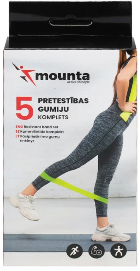 Mounta Pasipriešinimo gumų rinkinys 5vnt.