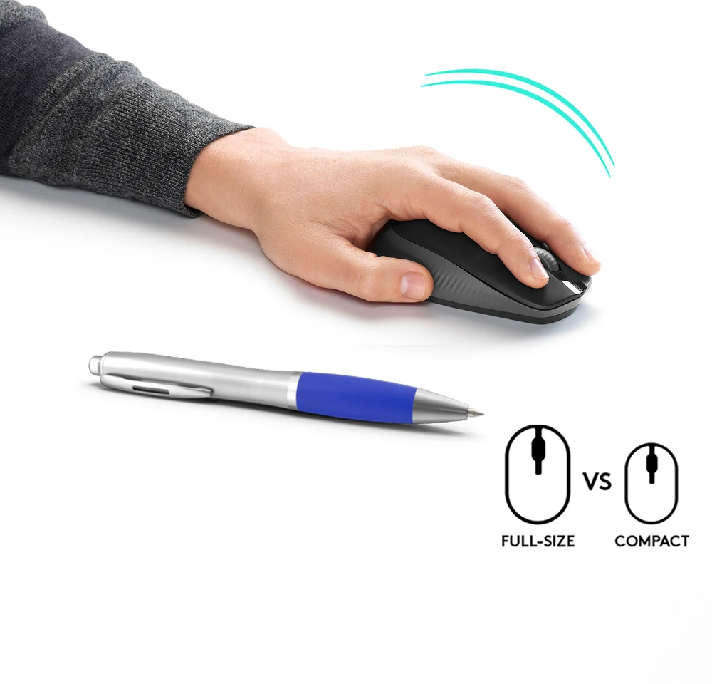 Belaidė pelė Logitech M190, juodos spalvos