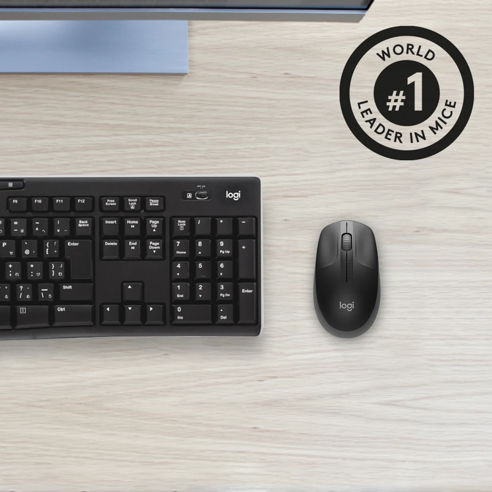 Belaidė pelė Logitech M190, juodos spalvos