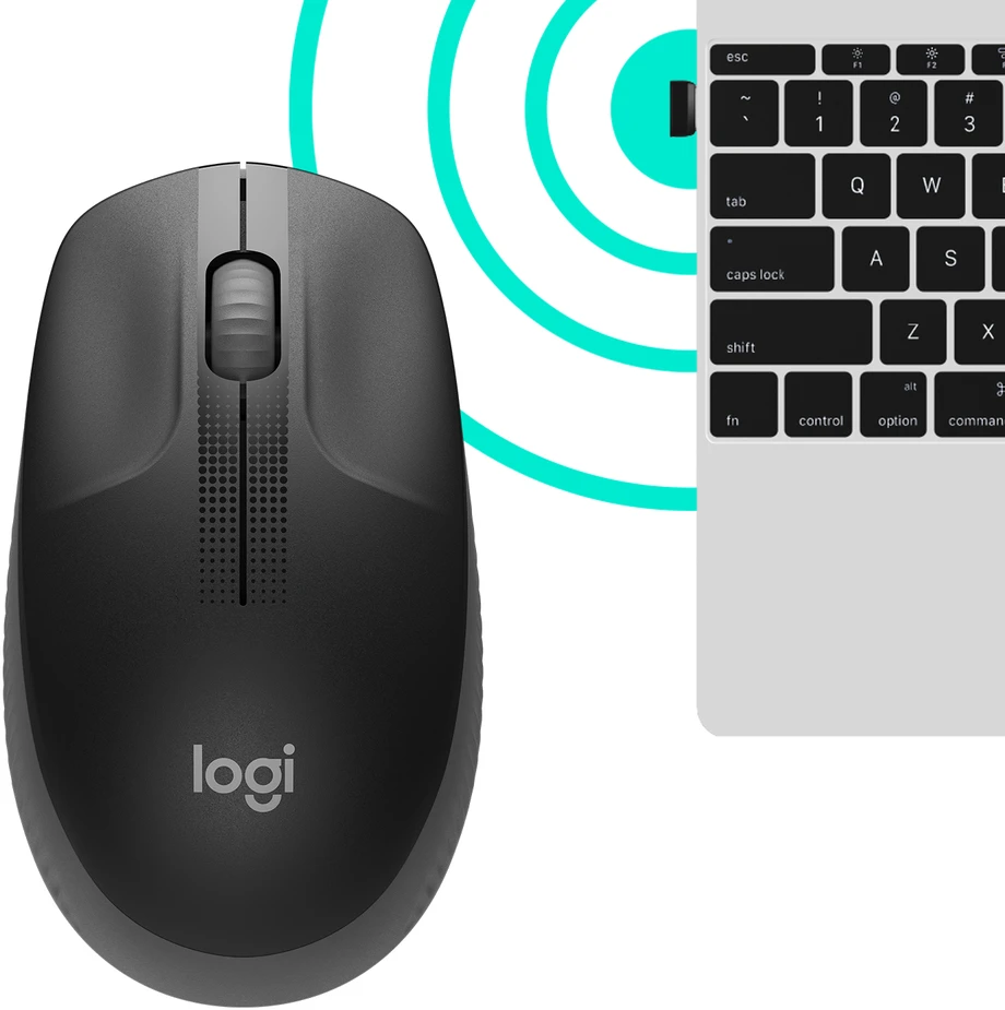 Belaidė pelė Logitech M190, juodos spalvos