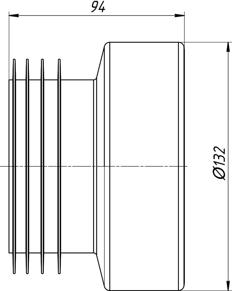 Ani_Plast Unitazo mova Ani Plast W0210EU, Ø 132 mm, balta