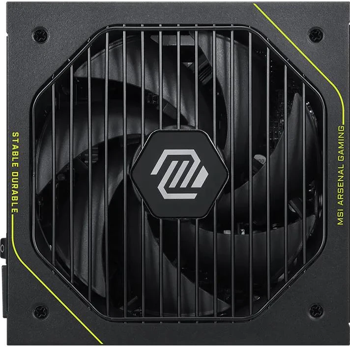 MSI MAG A1000PLS PCIE5 EU Juoda Reljefinis kabelis 1000W pilnai modulinis Platininis ENFR spalvota dėžutė medinis padėklas 120M