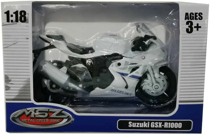 MSZ Motociklas SUZUKI GSR-R1000, 1:18