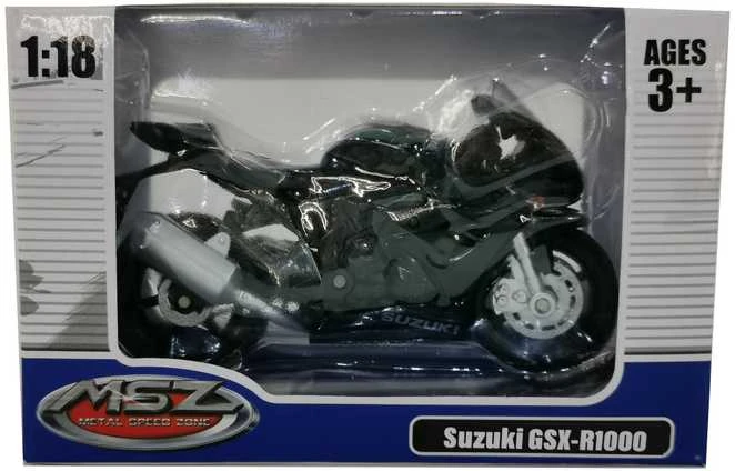 MSZ Motociklas SUZUKI GSR-R1000, 1:18