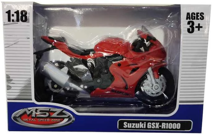 MSZ Motociklas SUZUKI GSR-R1000, 1:18