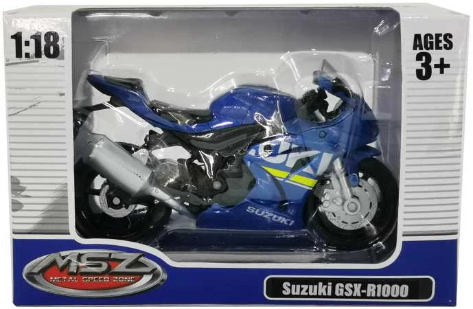MSZ Motociklas SUZUKI GSR-R1000, 1:18