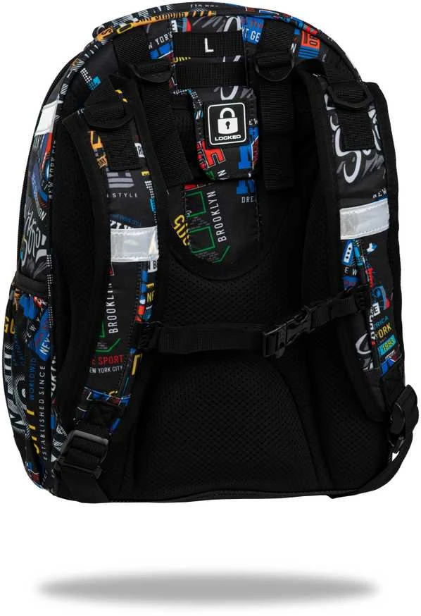 Kuprinė CoolPack Big City, juoda/įvairių spalvų