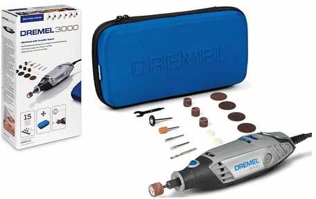 DREMEL 3000 serijos rotacinis įrankis + 15 priedų