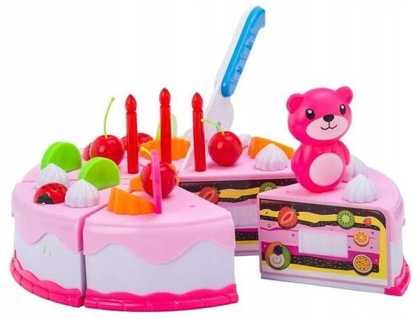 Multistore Žaisliniai virtuvės reikmenys, torto rinkinys EcoToys Birthday Set, įvairių spalvų