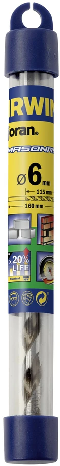 Mūro grąžtas IRWIN, 4×80 mm