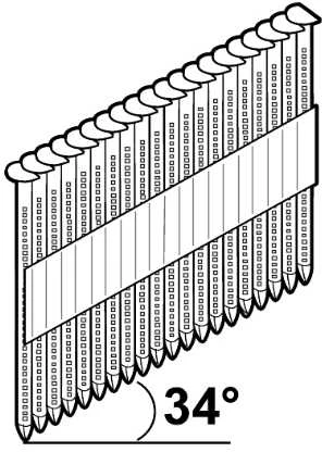 Vinys Essve; 2,8x60 mm; 34°; 1800 vnt.