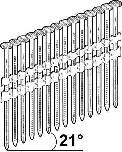 Vinys Essve 772467; 3,1x90 mm; 21°; 1200 vnt.