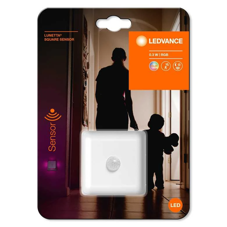 Sieninis šviestuvas Osram Naktinis šviestuvas Ledvance Lunetta 4058075759282, 0.3 W
