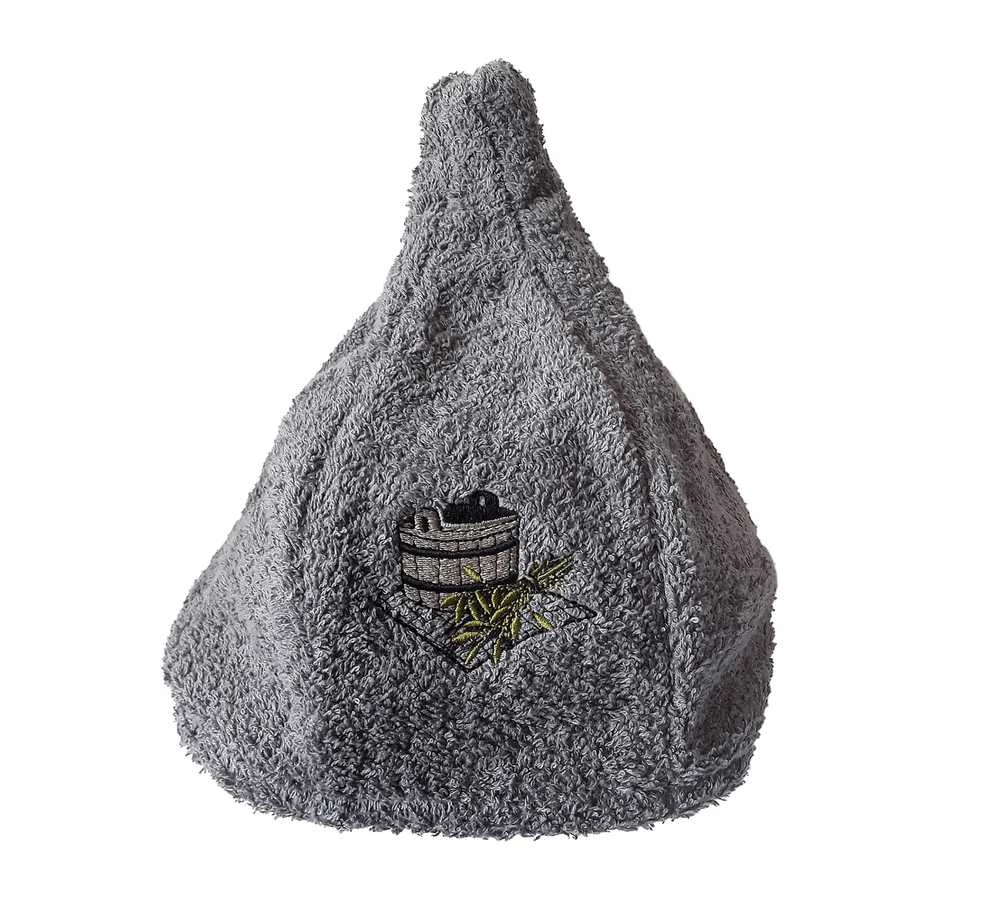 Namu Tekstil Vonios kepurė „Home Textile“, medvilnė, 26 x 26 cm, pilka.