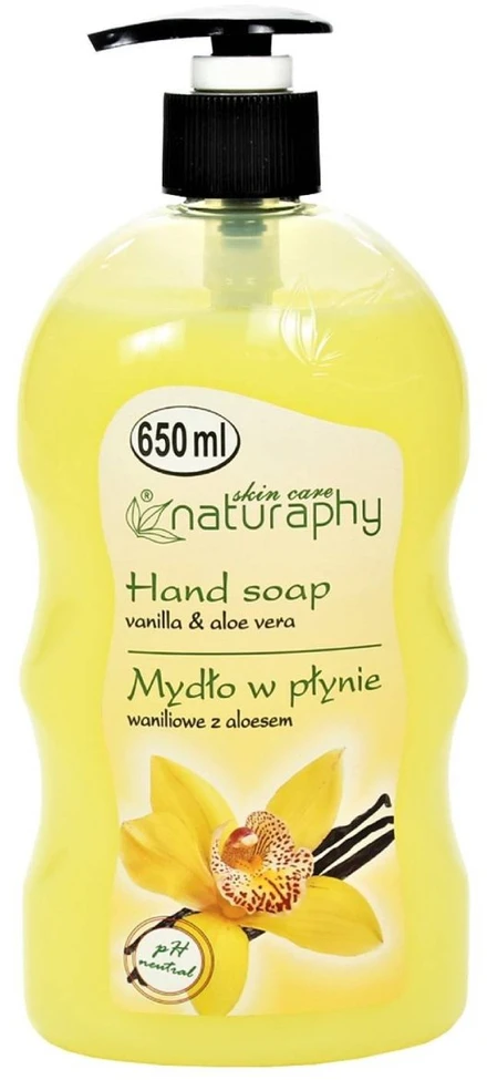 Naturaphy Skystas muilas 650ml vanilės ir alavijo