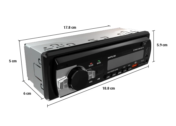 Navitel RD3 automagnetola su matmenimis