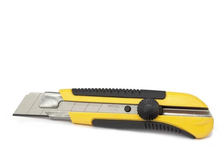 STANLEY KNIFE 25mm PLŪDŽIAMO PEILIO METALINĖ ABS rankena/KORTELĖ