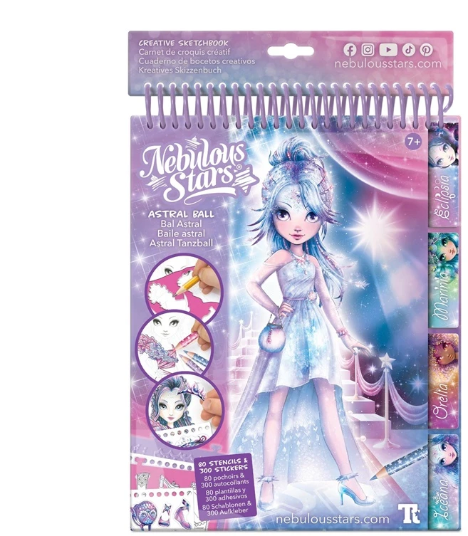 Nebulous Stars Creative Kit Fashion Sketchbook-Astral