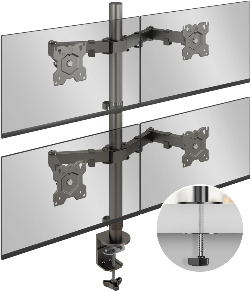 Onkron Neomounts Stalviršio laikiklis 4 monitoriams 13'' - 32'' (D421E-B)