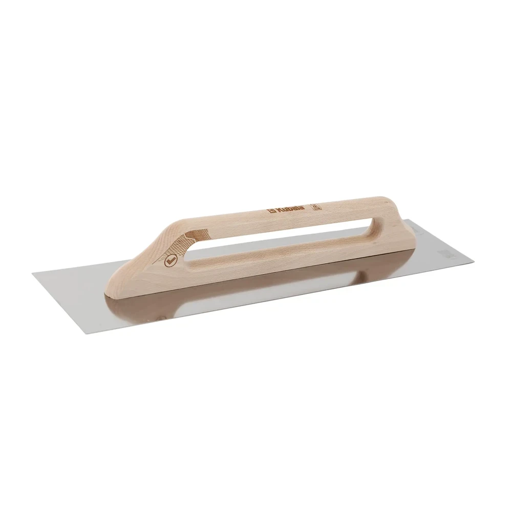 Nerūdijančio plieno trintuvė su medine rankena 130x580 mm, KUBALA