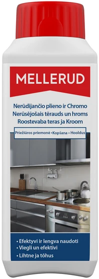 Plieno ir chromo priežiūros priemonė MELLERUD, 0,25 l