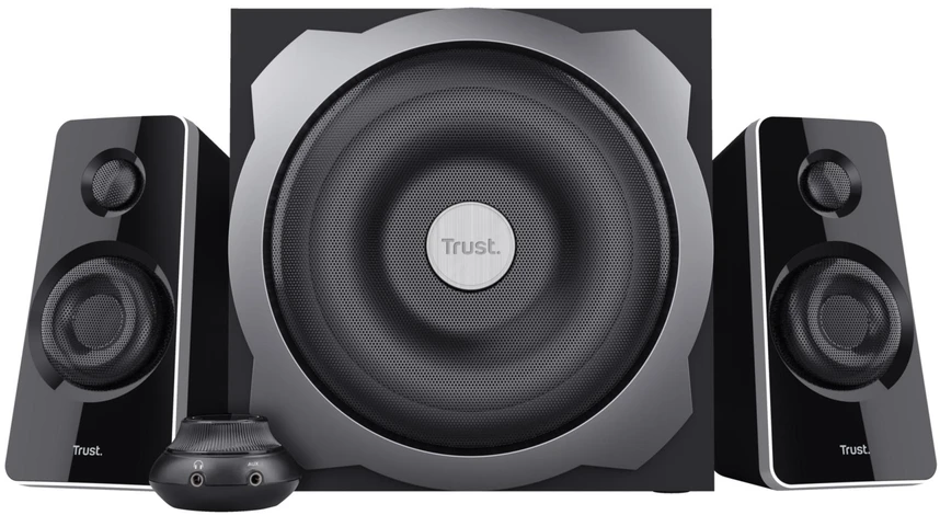 Kompiuterio kolonėlės Kolonėlės Trust Tytan 2.1 Subwoofer Juod