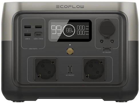 Nešiojamas įkroviklis EcoFlow RIVER 2 Max pilka