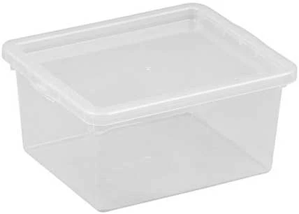 NHG Dėžė su dangčiu Basic box Plast Team 2L permatoma