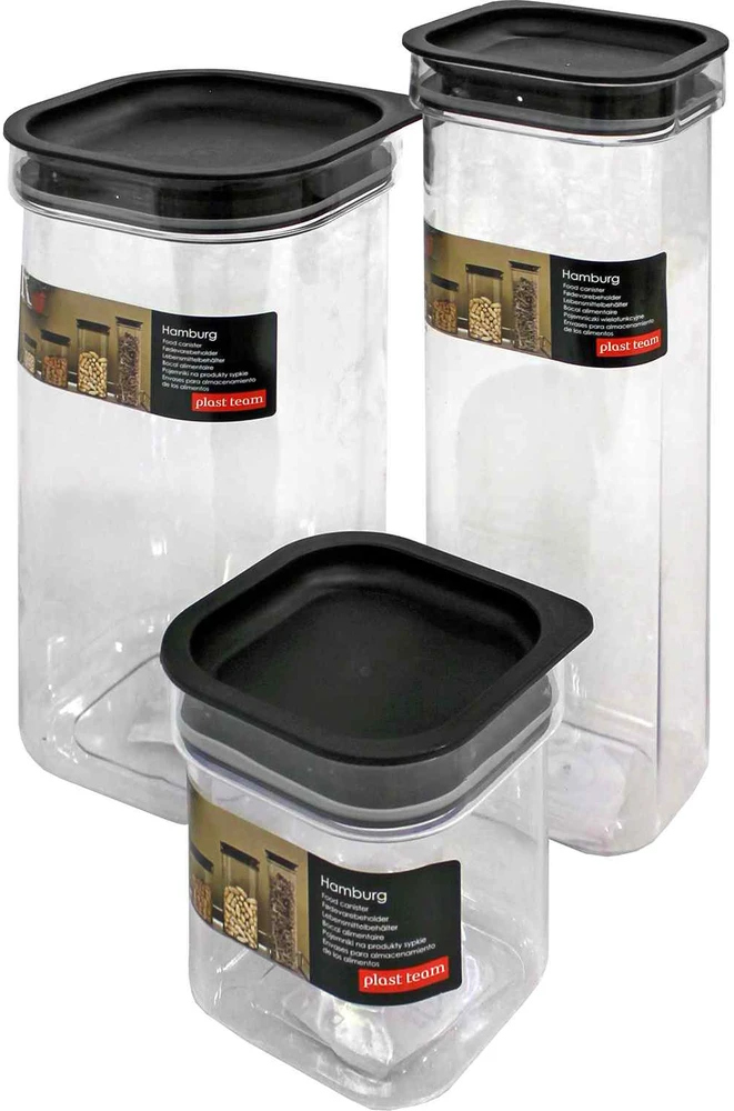Indas maistui laikyti Hamburg Plast Team 2.5L plastikinis