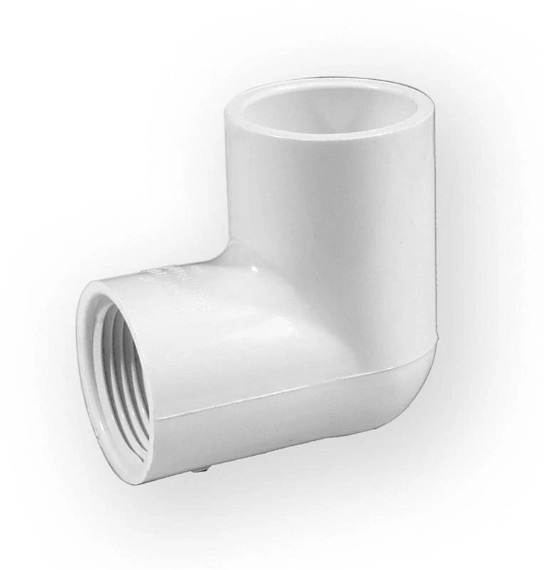 Nibco Alkūnė 406-005, PVC-U, 1/2″ vid. srieg./klij. vid.