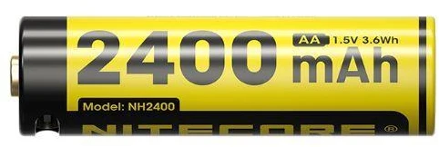 Nitecore NH2400 2400mAh USB-C įkraunamos AA baterijos, 2 vnt.