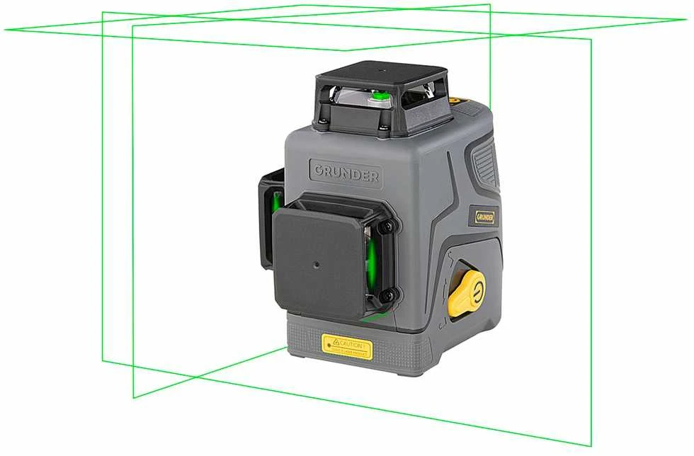 Grunder Carruzzo POPOman MTM350B laser level žalias crossline 60m