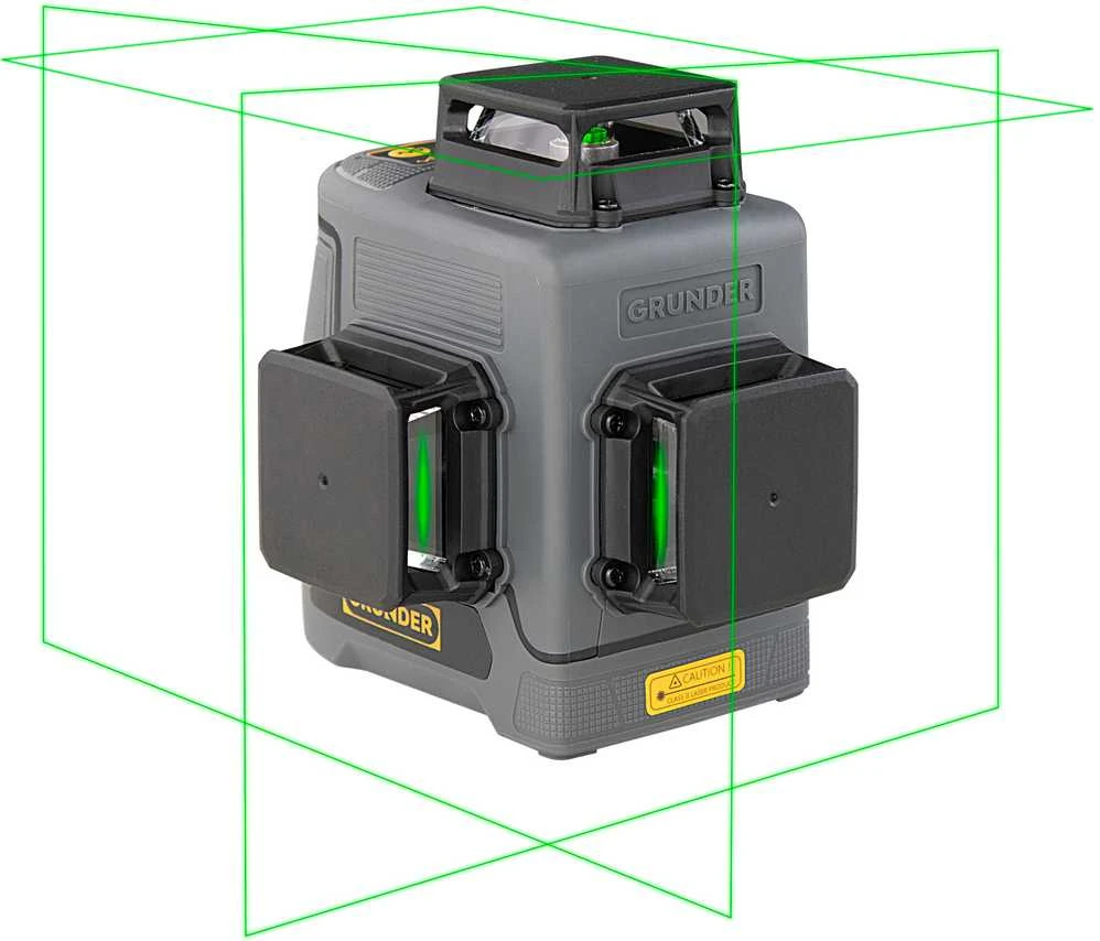 Grunder Carruzzo POPOman MTM350B laser level žalias crossline 60m