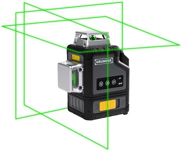 Grunder Carruzzo Cordless lazerinis Level LY-360G 18V Žalias